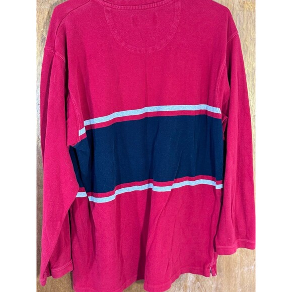 Vintage Chaps Ralph Lauren Long‎ Sleeve Shirt Red Large L - Picture 11 of 11